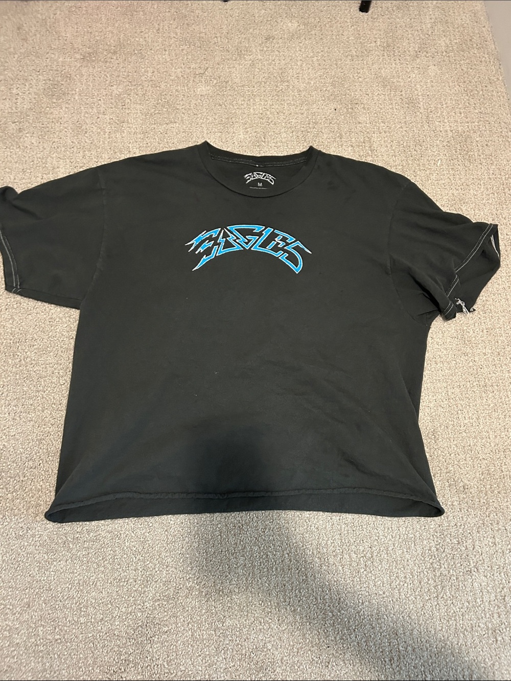 Unk Black Short Sleeve Tee with Blue Graphic